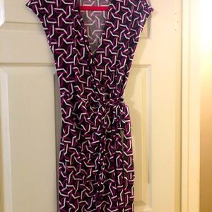 Geometric print dress